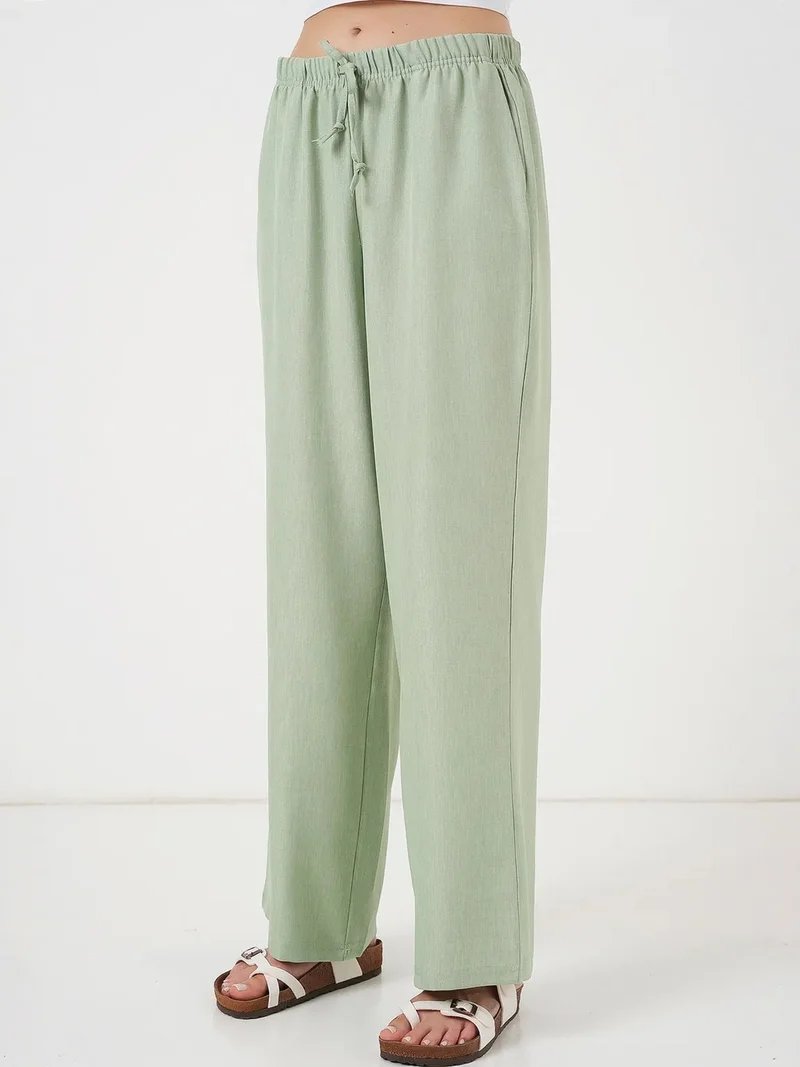 بيغ دارت BDART Wide Leg Relaxed Pants with Drawstring